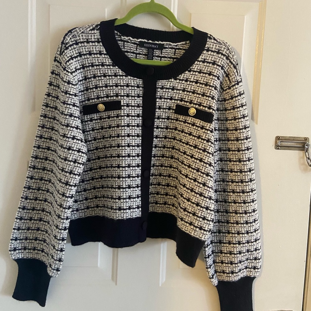 Chic Tweed Cardigan